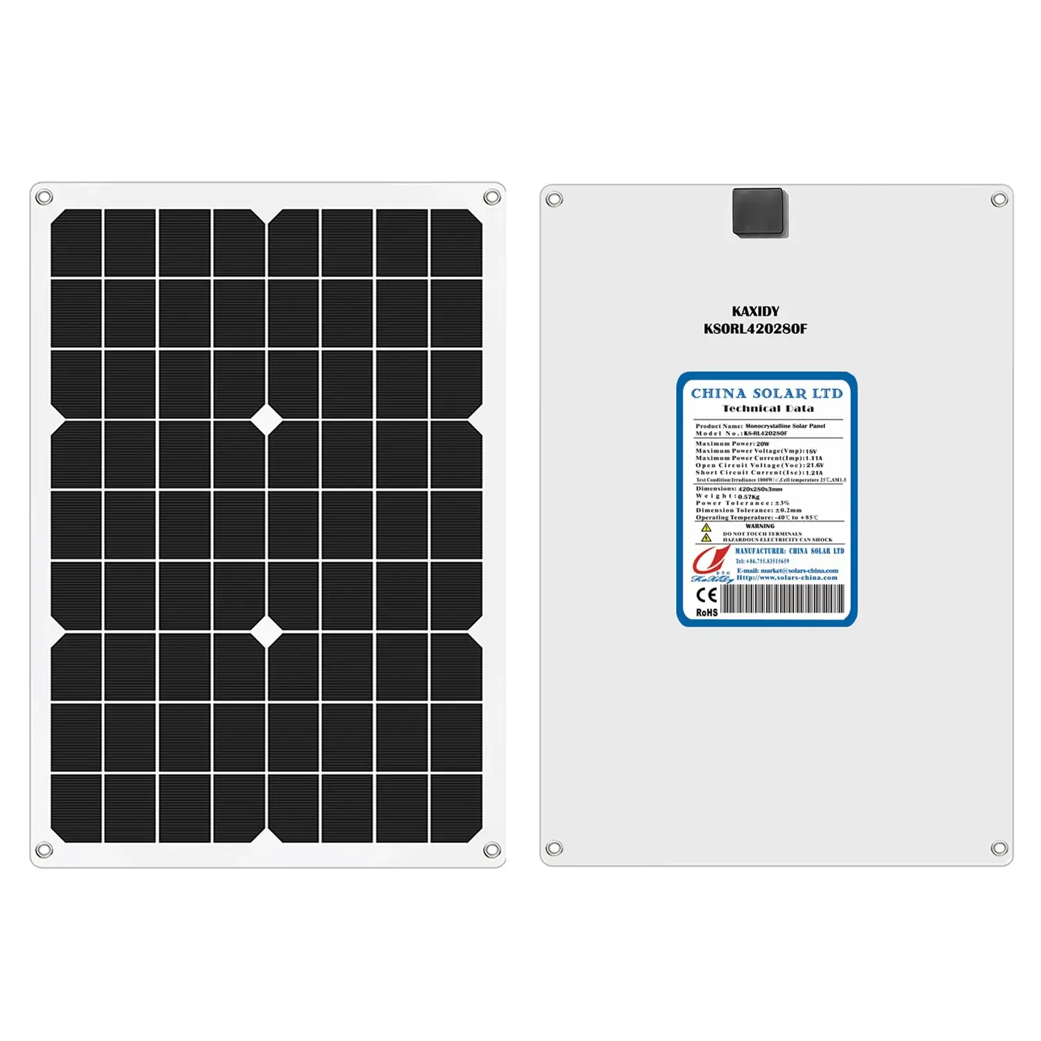 Flexibele Zonnepanelen 20W