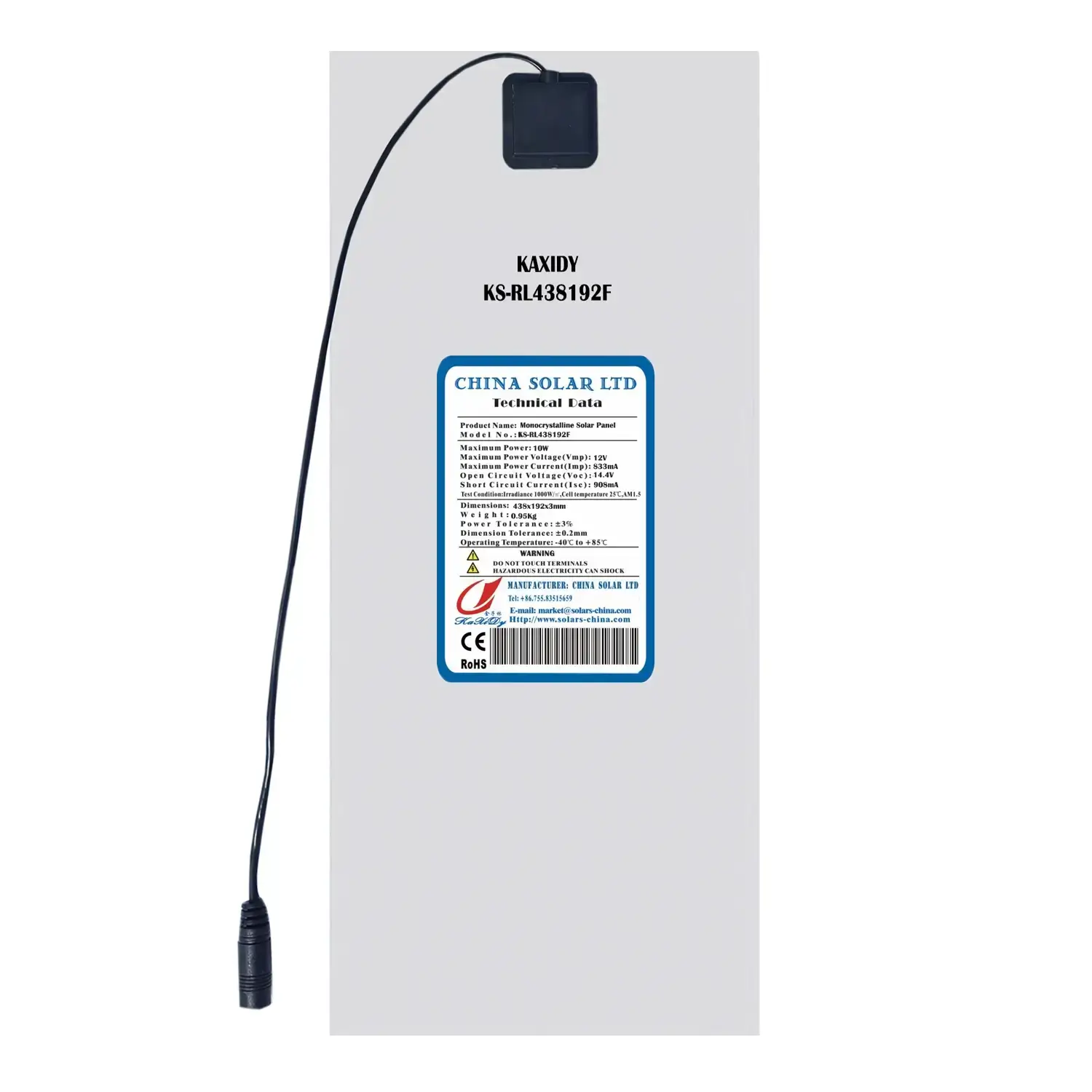 10W Flexibel Zonnepaneel