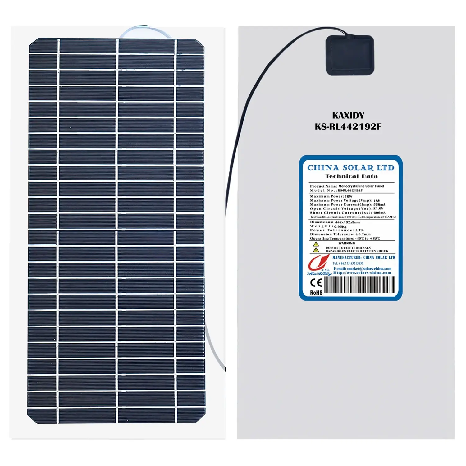 10W Flexibel Zonnepaneel