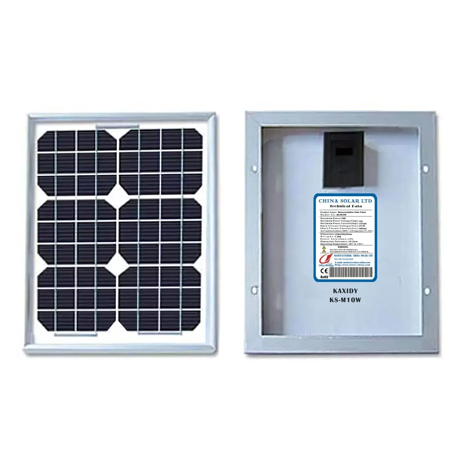 Klein Zonnemodule 10W 18V