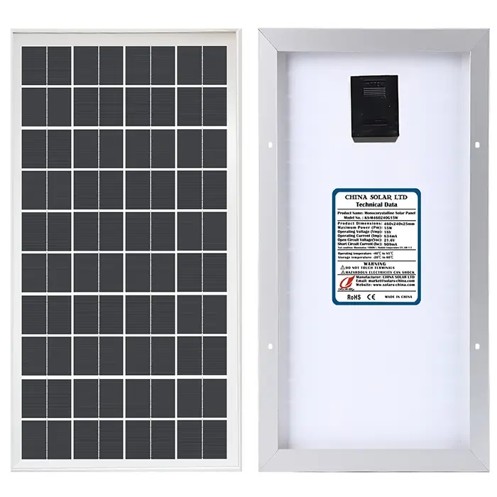 Monokristallijne Zonnepanelen 15W
