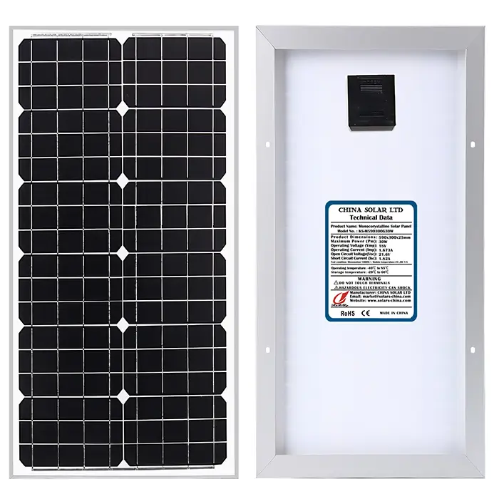30 Watt Zonnepaneel