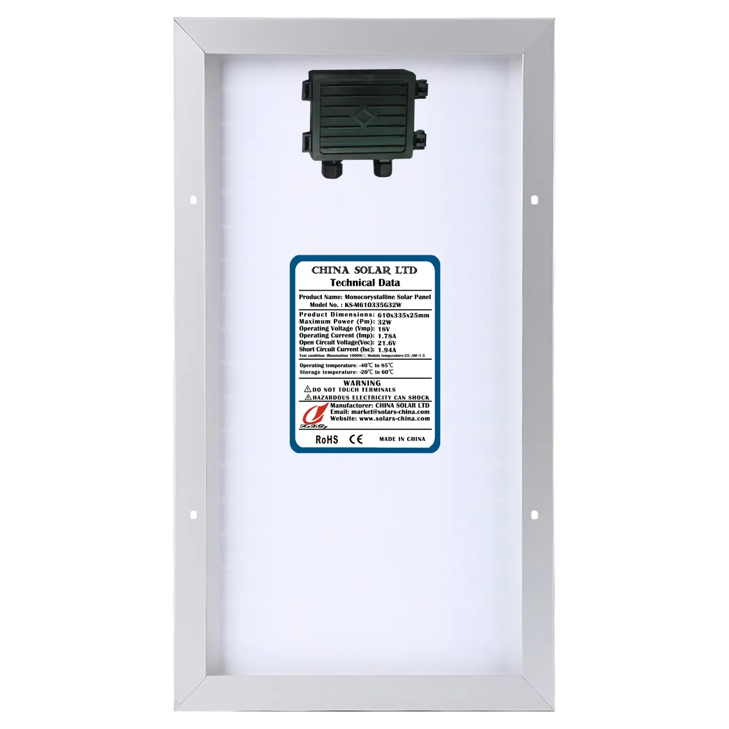 Fotovoltaïsche Zonnepanelen 32W