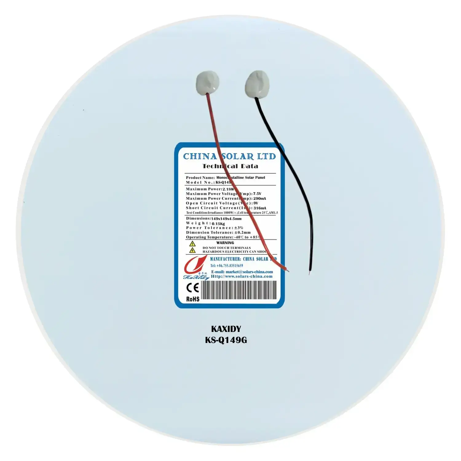 2W Rond Zonnepaneel