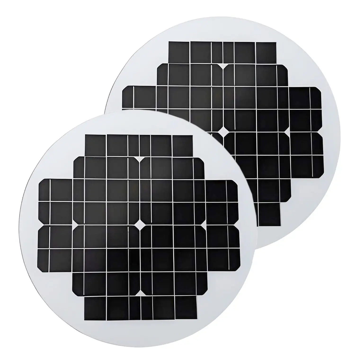 ronde zonnepanelen voor lampen